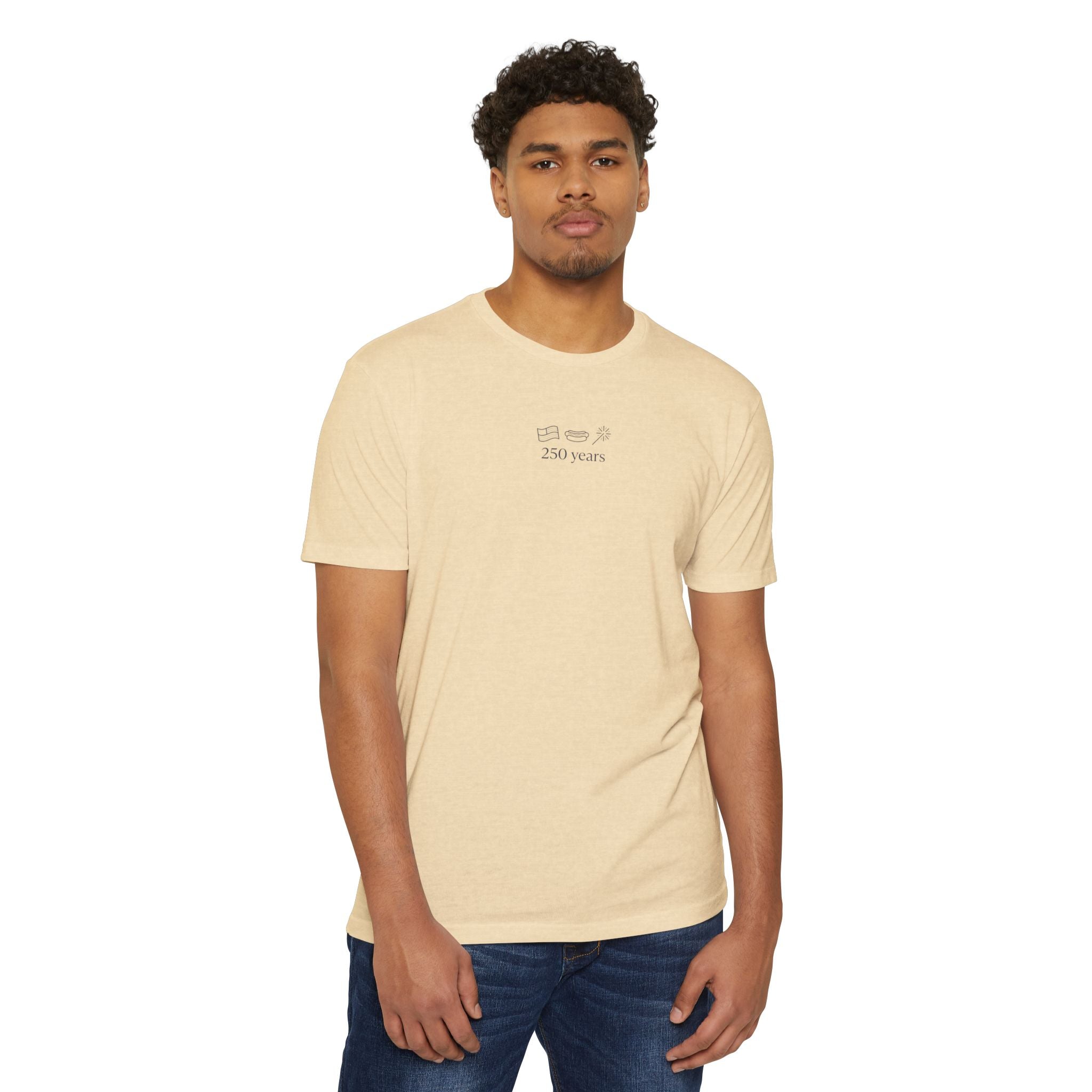 Minimalist '250 Years' Vintage Camera T-Shirt