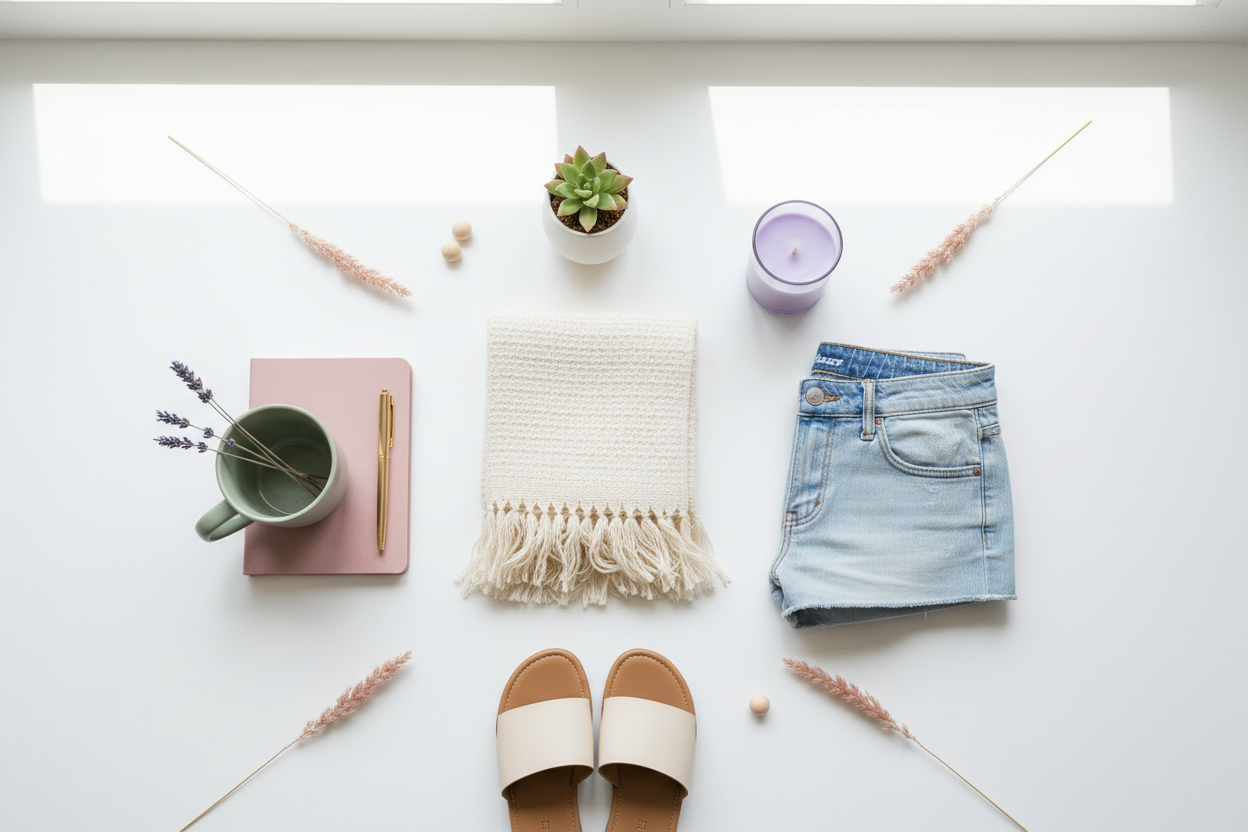 Pastel Minimalist Lifestyle Store Hero Banner